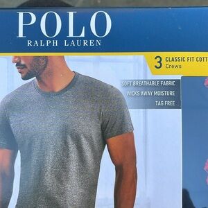 Polo Ralph Lauren Men’s size Medium 3 Classic Fit Cotton Crews tee shirts NWT